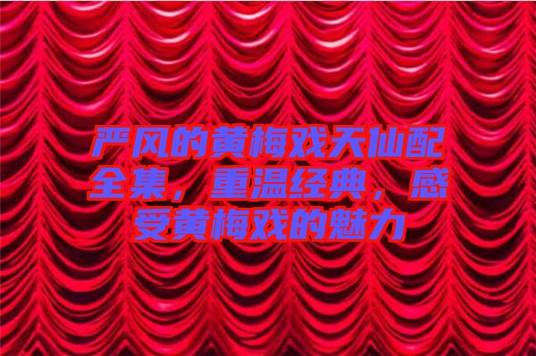 嚴(yán)風(fēng)的黃梅戲天仙配全集，重溫經(jīng)典，感受黃梅戲的魅力