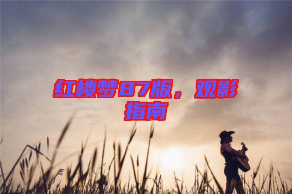 紅樓夢87版，觀影指南