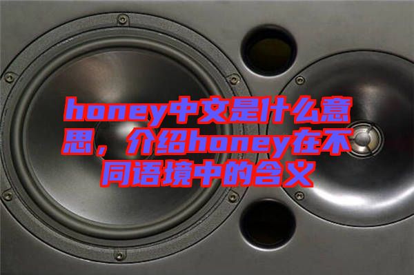 honey中文是什么意思，介紹honey在不同語(yǔ)境中的含義