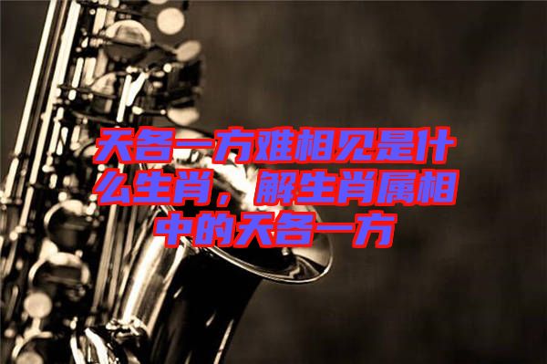 天各一方難相見是什么生肖，解生肖屬相中的天各一方