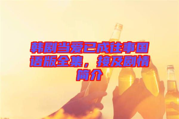 韓劇當(dāng)愛已成往事國語版全集，接及劇情簡介