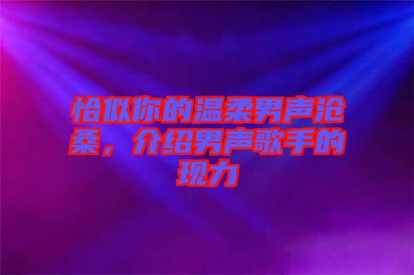 恰似你的溫柔男聲滄桑，介紹男聲歌手的現力