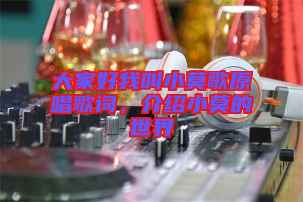 大家好我叫小莫歌原唱歌詞，介紹小莫的世界