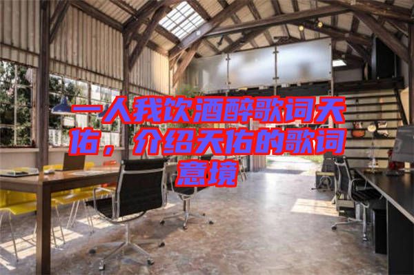 一人我飲酒醉歌詞天佑，介紹天佑的歌詞意境