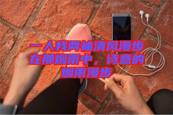 一人我兩袖清風漫步在那煙雨中，詩意的煙雨漫步