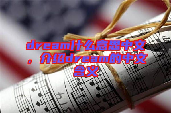 dream什么意思中文，介紹dream的中文含義
