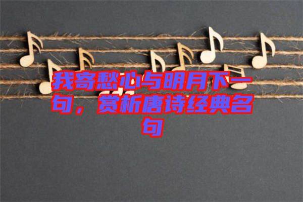 我寄愁心與明月下一句，賞析唐詩經(jīng)典名句