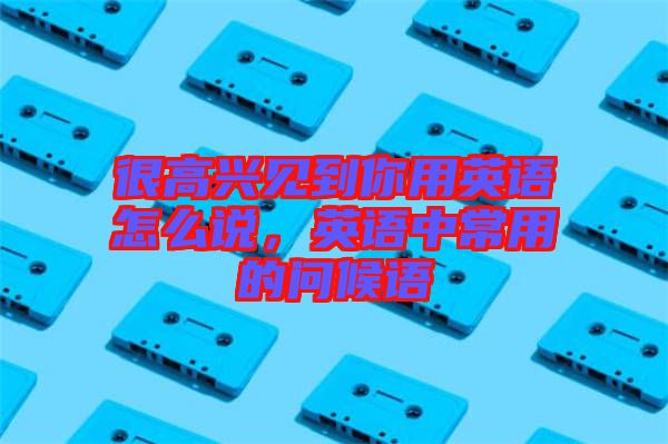 很高興見到你用英語怎么說，英語中常用的問候語