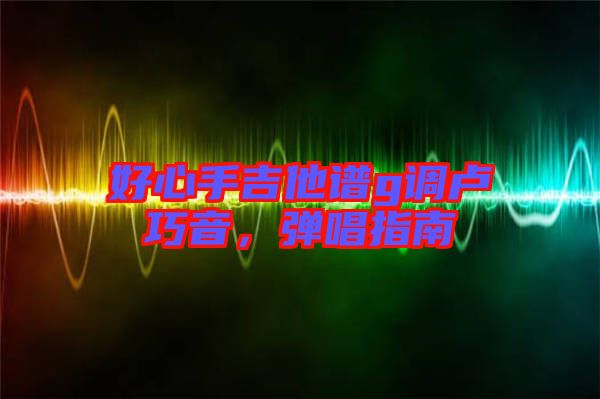 好心手吉他譜g調(diào)盧巧音，彈唱指南