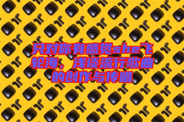 只對你有感覺she飛輪海，淺談流行歌曲的創(chuàng)作與傳唱