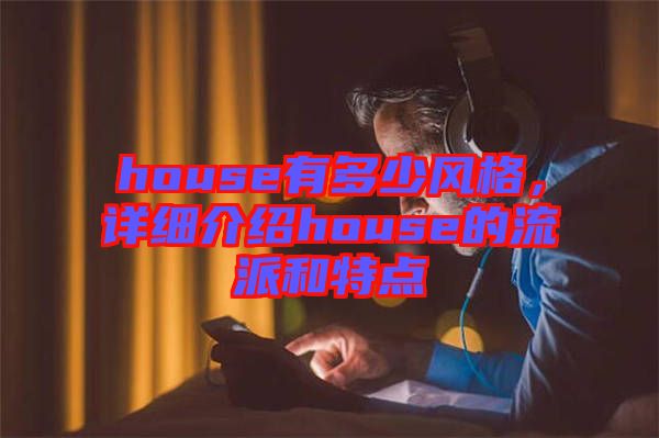 house有多少風格，詳細介紹house的流派和特點