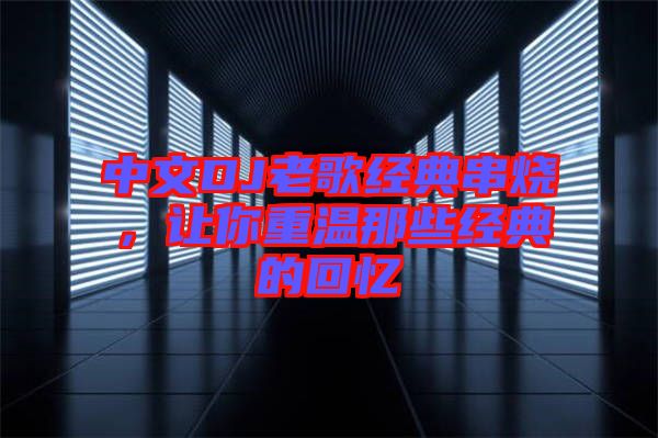 中文DJ老歌經(jīng)典串燒，讓你重溫那些經(jīng)典的回憶