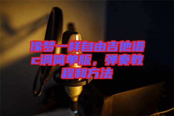 像夢一樣自由吉他譜c調(diào)簡單版，彈奏教程和方法