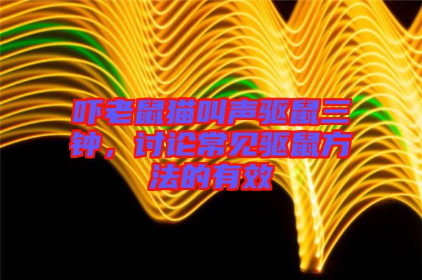 嚇老鼠貓叫聲驅(qū)鼠三鐘，討論常見驅(qū)鼠方法的有效