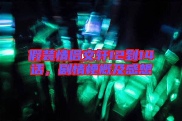 假裝情侶文軒12到14話，劇情梗概及感想