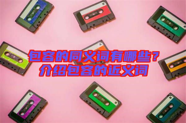 包容的同義詞有哪些？介紹包容的近義詞