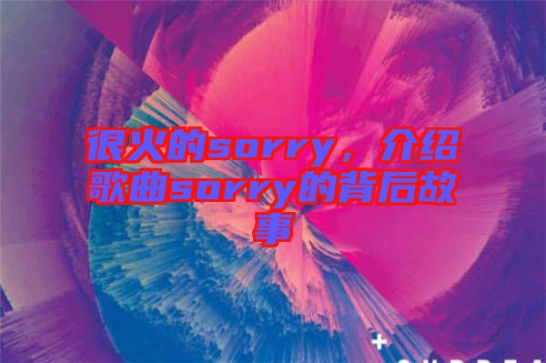 很火的sorry，介紹歌曲sorry的背后故事