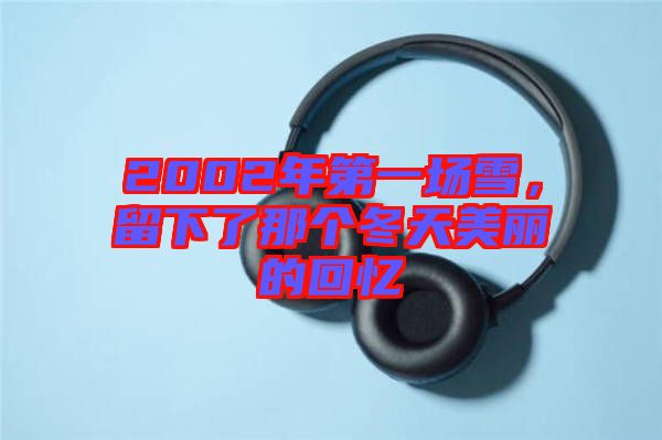 2002年第一場雪，留下了那個冬天美麗的回憶