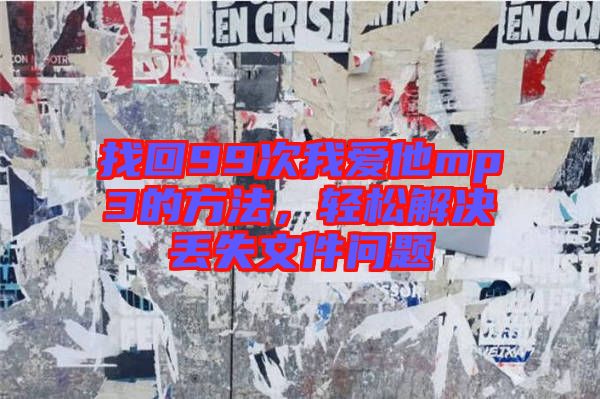 找回99次我愛他mp3的方法，輕松解決丟失文件問題