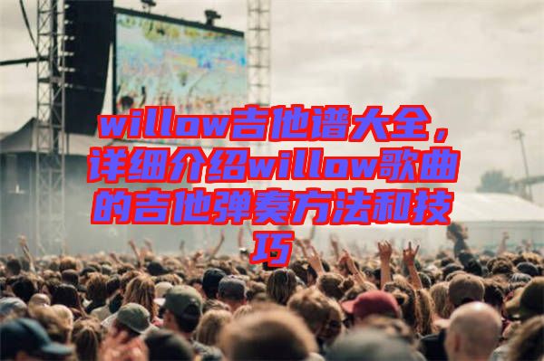 willow吉他譜大全，詳細(xì)介紹willow歌曲的吉他彈奏方法和技巧