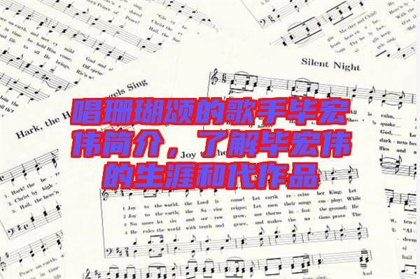唱珊瑚頌的歌手畢宏偉簡介，了解畢宏偉的生涯和代作品