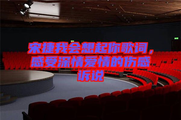 宋捷我會(huì)想起你歌詞，感受深情愛(ài)情的傷感訴說(shuō)