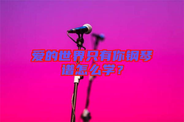 愛的世界只有你鋼琴譜怎么學(xué)？