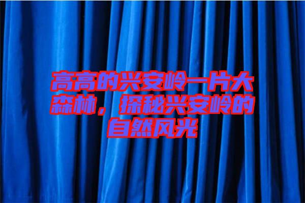 高高的興安嶺一片大森林，探秘興安嶺的自然風光