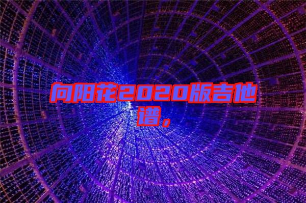向陽花2020版吉他譜，