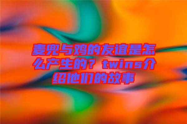 麥兜與雞的友誼是怎么產(chǎn)生的？twins介紹他們的故事