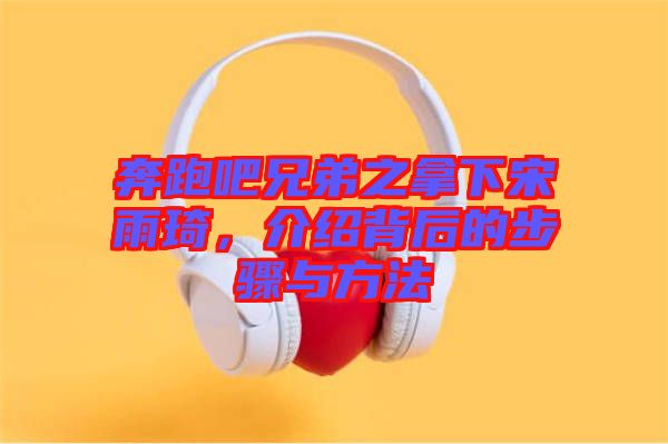 奔跑吧兄弟之拿下宋雨琦，介紹背后的步驟與方法