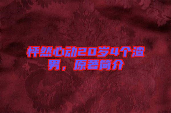 怦然心動20歲4個渣男，原著簡介
