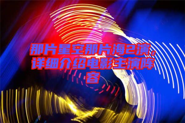 那片星空那片海2演，詳細(xì)介紹電影主演陣容