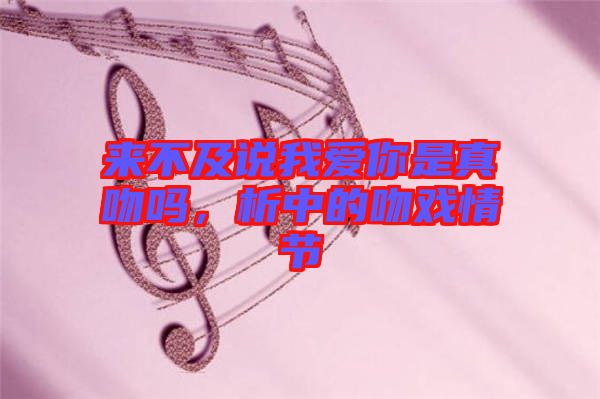 來不及說我愛你是真吻嗎，析中的吻戲情節(jié)