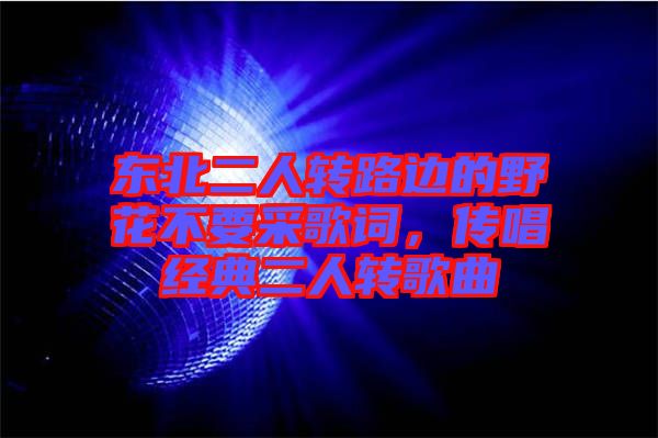 東北二人轉(zhuǎn)路邊的野花不要采歌詞，傳唱經(jīng)典二人轉(zhuǎn)歌曲