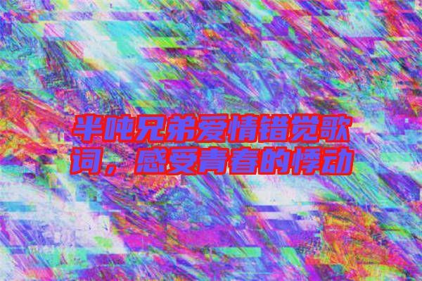 半噸兄弟愛情錯(cuò)覺歌詞，感受青春的悸動