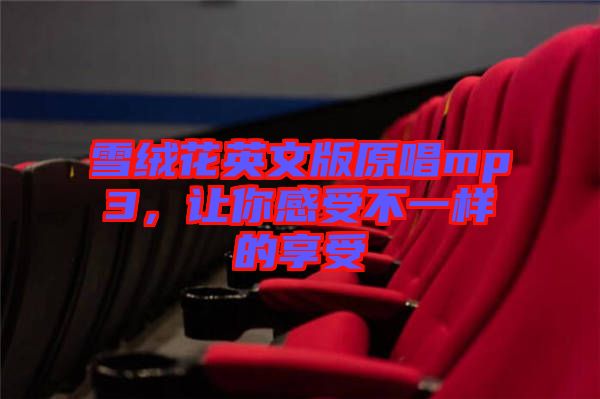 雪絨花英文版原唱mp3，讓你感受不一樣的享受