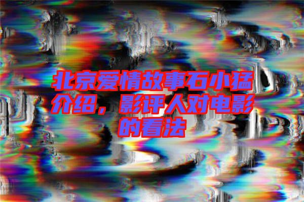 北京愛情故事石小猛介紹，影評(píng)人對(duì)電影的看法