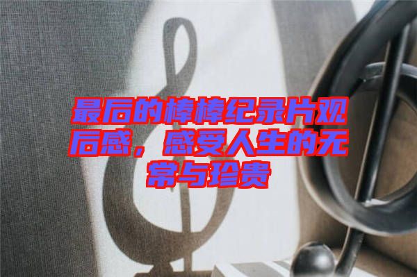 最后的棒棒紀(jì)錄片觀后感，感受人生的無(wú)常與珍貴