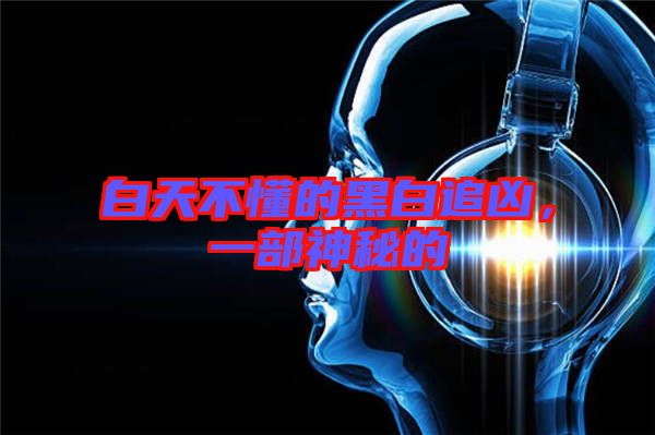 白天不懂的黑白追兇，一部神秘的