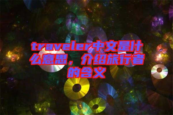 traveler中文是什么意思，介紹旅行者的含義