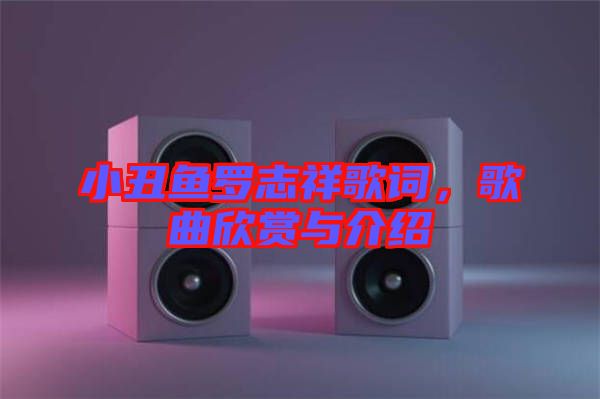 小丑魚羅志祥歌詞，歌曲欣賞與介紹