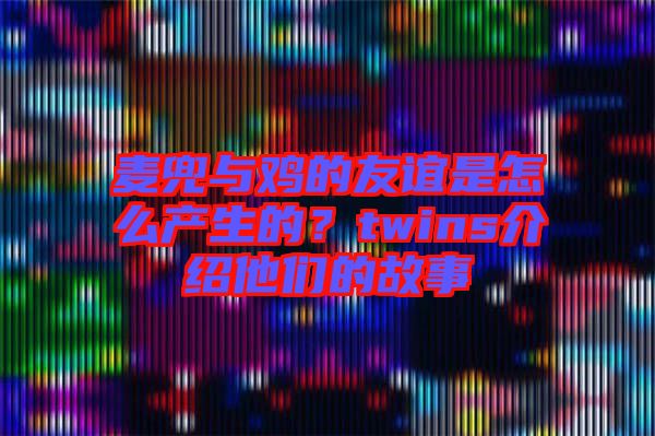 麥兜與雞的友誼是怎么產(chǎn)生的？twins介紹他們的故事
