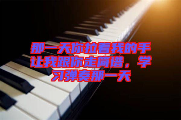 那一天你拉著我的手讓我跟你走簡譜，學習彈奏那一天