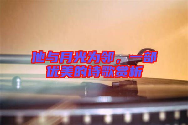 他與月光為鄰，一部?jī)?yōu)美的詩歌賞析