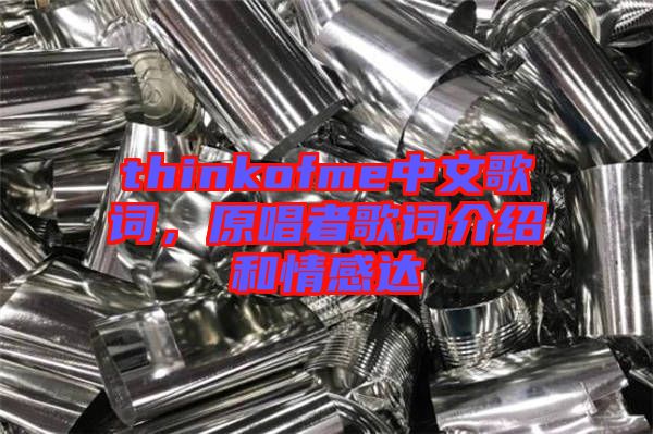 thinkofme中文歌詞，原唱者歌詞介紹和情感達