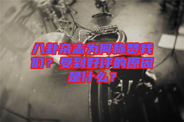 八卦雜志為何稱贊我們？受到好評(píng)的原因是什么？