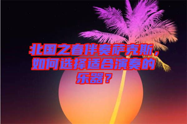 北國之春伴奏薩克斯，如何選擇適合演奏的樂器？