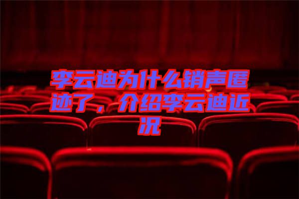 李云迪為什么銷聲匿跡了，介紹李云迪近況