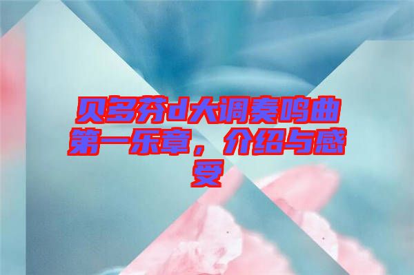 貝多芬d大調(diào)奏鳴曲第一樂章，介紹與感受